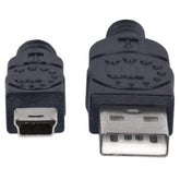 Cable Manhattan Usb A Macho - Mini B Macho 1.8M Negro 333375